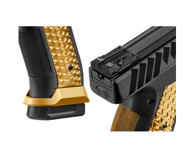 Pistolet LAUGO ARMS ALIEN STD Edition Gold Calibre 9x19 + Point rouge
