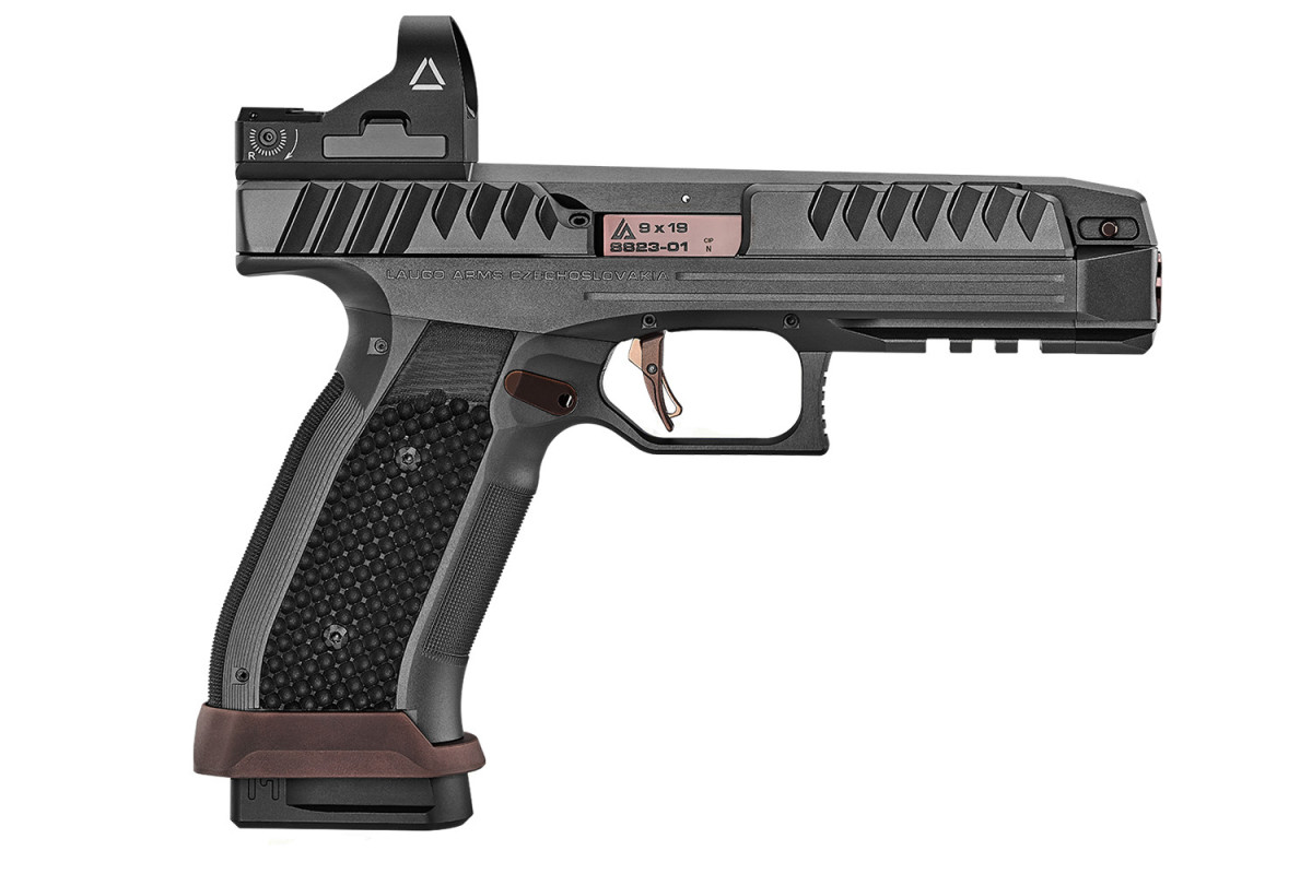 Pistolet LAUGO ARMS ALIEN STD Edition Gold Rose Calibre 9x19 + Point Rouge Pistolet LAUGO ARMS ALIEN STD Edition Gold Rose Calibre 9x19 + Point Rouge