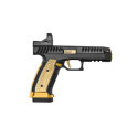 Pistolet LAUGO ARMS ALIEN STD Edition Gold Calibre 9x19 + Point rouge