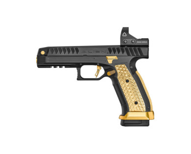 Pistolet LAUGO ARMS ALIEN STD Edition Gold Calibre 9x19 + Point rouge
