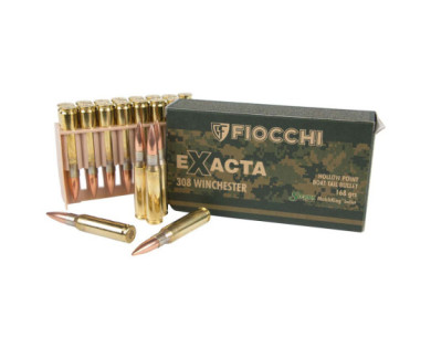 Boite de 20 cartouches FIOCCHI Calibre 308 Winchester...