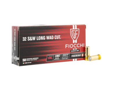Boite de 50 cartouches FIOCCHI Calibre 32 Smith&Wesson...