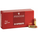Boite de 50 cartouches FIOCCHI Calibre 38 SUPER AUTO FMJ 129 Grains