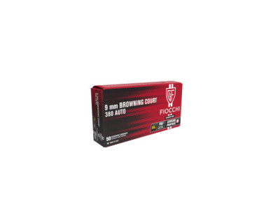 Boite de 50 cartouches FIOCCHI Calibre 380 ACP FMJ 95 Grains