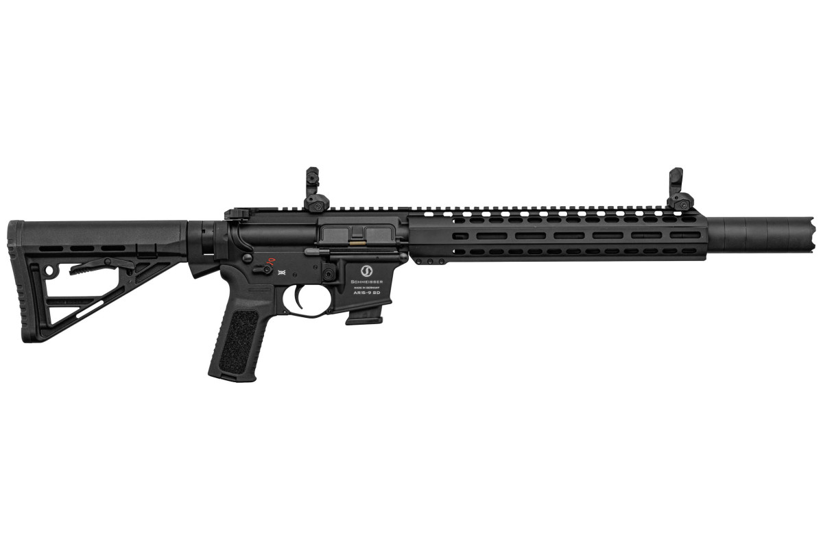 Carabine SCHMEISSER 9S S4F Canon de 10.5 Pouces Calibre 9x19 avec silencieux Carabine SCHMEISSER 9S S4F Canon de 10.5 Pouces Calibre 9x19 avec silencieux