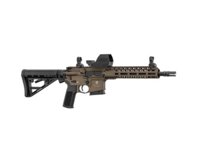 Pack SCHMEISSER AR15 S4F Bronze Canon de 10.5 Pouces Calibre 223 Remington + Point rouge Falke