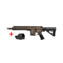 Pack SCHMEISSER AR15 S4F Bronze Canon de 10.5 Pouces Calibre 223 Remington + Point rouge Falke