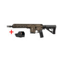 Pack SCHMEISSER AR15 S4F Bronze Canon de 10.5 Pouces Calibre 223 Remington + Point rouge Falke