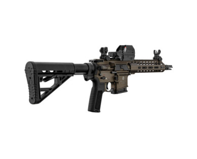 Pack SCHMEISSER AR15 S4F Bronze Canon de 10.5 Pouces Calibre 223 Remington + Point rouge Falke