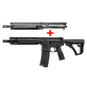 Pack Dual DANIEL DEFENSE MK18 RIS-II Canon de 10,3 Pouces Calibre 5,56 + Upper 300 AAC
