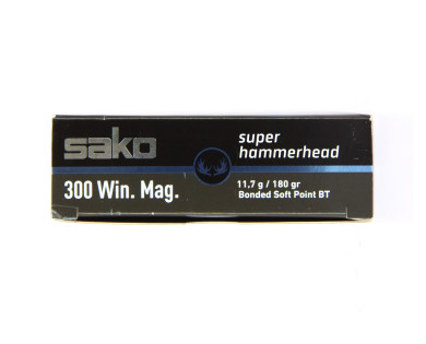 Munitions Sako 300 Win 11.7g 180 grammes Boite de 20