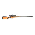 Carabine à verrou ATA Turqua Synthétique orange 308 Win busc réglable + Lunette 3-9x40 Air Force...