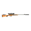 Carabine à verrou ATA Turqua Synthétique orange 308 Win busc réglable + Lunette 3-12x56 Air Force...