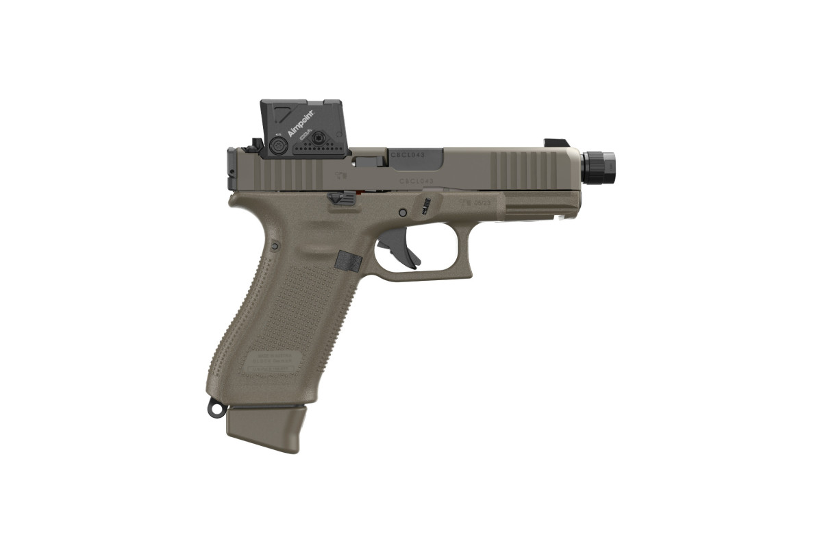Pistolet GLOCK 45 HUNTER A-CUT Fileté OD Green Calibre 9x19 Pistolet GLOCK 45 HUNTER A-CUT Fileté OD Green Calibre 9x19