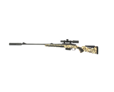 Carabine à verrou ATA Turqua Synthétique Camo 308 Win busc réglable + Lunette 1-8x24 Air Force...