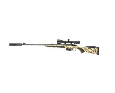 Carabine à verrou ATA Turqua Synthétique Camo 308 Win busc réglable + Lunette 3-12x56 Air Force...
