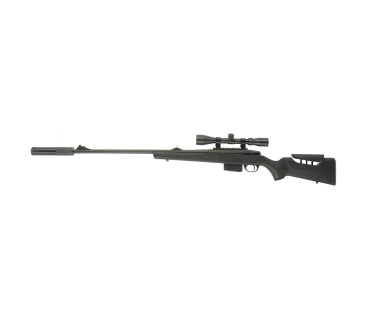 Carabine à verrou ATA Turqua Synthétique Noir 308 Win busc réglable + Lunette 3-9x40 Air Force...