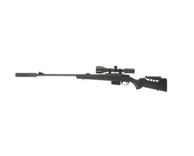 Carabine à verrou ATA Turqua Synthétique noir 308 Win busc réglable + Lunette 3-12x56 Air Force...