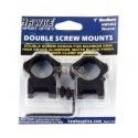 Montage à colliers Hawke double vis 21 mm / 25,4mm medium 