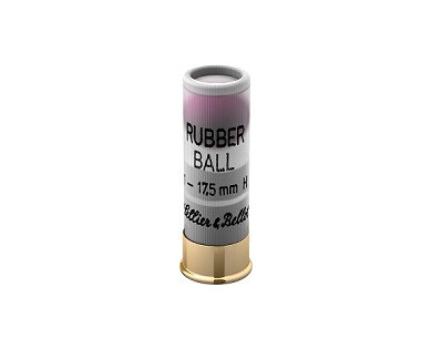 Munitions Sellier & Bellot Calibre 12/67 BALLE RONDE Caoutchouc - Boite de 25