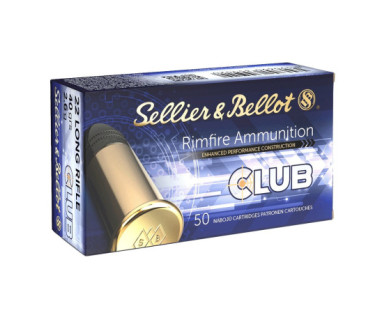 Munitions Sellier & Bellot Calibre 22 LR CLUB 40 Grs LRN...