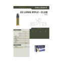 Munitions Sellier & Bellot Calibre 22 LR CLUB 40 Grs LRN - Boite de 50