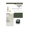 Munitions Sellier & Bellot Calibre 223 REMINGTON 55 Grs FMJ - Boite de 100