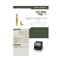 Munitions Sellier & Bellot Calibre 223 REMINGTON 69 Grs FMJ - Boite de 100