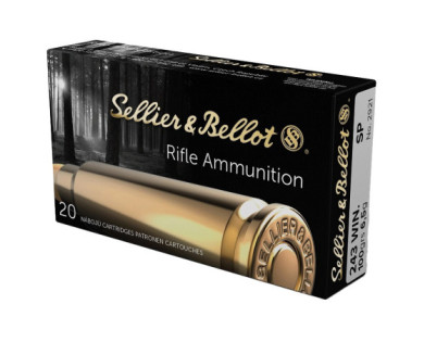 Munitions Sellier & Bellot Calibre 243 WINCHESTER 100 Grs...