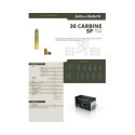 Munitions Sellier & Bellot Calibre 30 CARBINE 110 Grs SP - Boite de 50