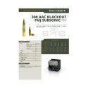 Munitions Sellier & Bellot Calibre 300 AAC BLACKOUT 200 Grs FMJ SUBSONIC - Boite de 100