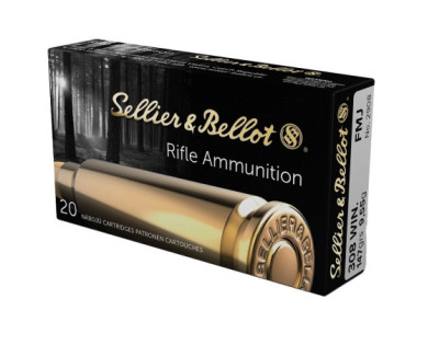 Munitions Sellier & Bellot Calibre 308 WINCHESTER 147 Grs...