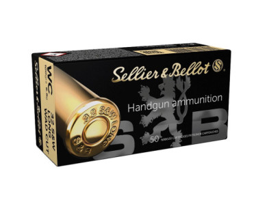 Munitions Sellier & Bellot Calibre 32 S & W 100 Grs WC -...