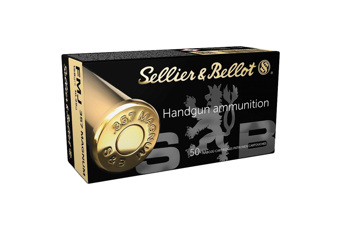 Munitions Sellier & Bellot Calibre 357 MAGNUM 158 Grs FMJ - Boite de 50 Munitions Sellier & Bellot Calibre 357 MAGNUM 158 Grs FMJ - Boite de 50