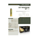 Munitions Sellier & Bellot Calibre 357 MAGNUM 158 Grs SP - Boite de 50