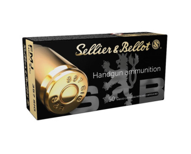 Munitions Sellier & Bellot Calibre 357 SIG 140 Grs FMJ -...