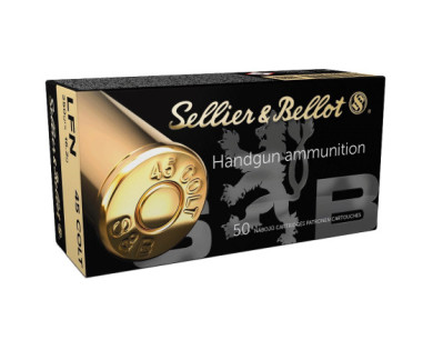 Munitions Sellier & Bellot Calibre 45 COLT 250 Grs LFN -...