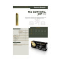 Munitions Sellier & Bellot Calibre 460 S & W MAGNUM 255 Grs JHP - Boite de 20