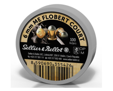 Munitions Sellier & Bellot Calibre 6mm FLOBERT LRN -...