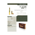 Munitions Sellier & Bellot Calibre 8X57 JRS 196 Grs XRG - Boite de 20
