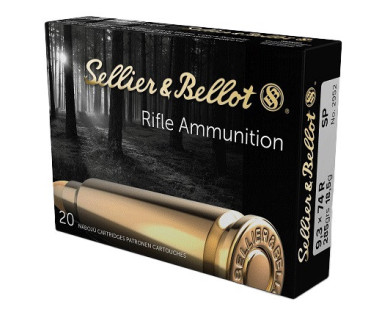 Munitions Sellier & Bellot Calibre 9.3X74R 285 Grs SP -...