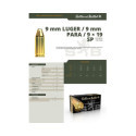 Munitions Sellier & Bellot Calibre 9X19 100 Grs SP - Boite de 50