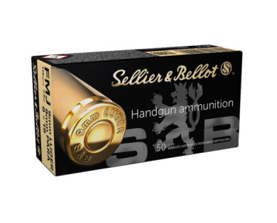 Munitions Sellier & Bellot Calibre 9X19 115 Grs FMJ -...