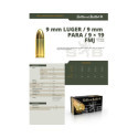 Munitions Sellier & Bellot Calibre 9X19 115 Grs FMJ - Boite de 50