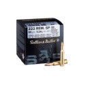 Munitions Sellier & Bellot Calibre 222 REMINGTON 50 Grs SP - Boite de 100