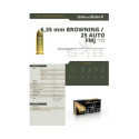 Munitions Sellier & Bellot Calibre 25 AUTO 50 Grs FMJ - Boite de 50