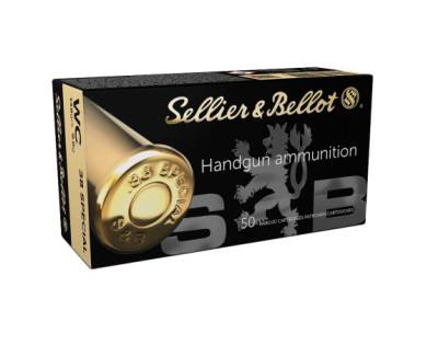 Munitions Sellier & Bellot Calibre 38 SPECIAL 148 Grs WC...