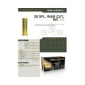 Munitions Sellier & Bellot Calibre 38 SPECIAL 148 Grs WC - Boite de 50