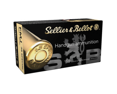 Munitions Sellier & Bellot Calibre 38 SPECIAL 158 Grs FMJ...