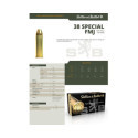 Munitions Sellier & Bellot Calibre 38 SPECIAL 158 Grs FMJ - Boite de 50